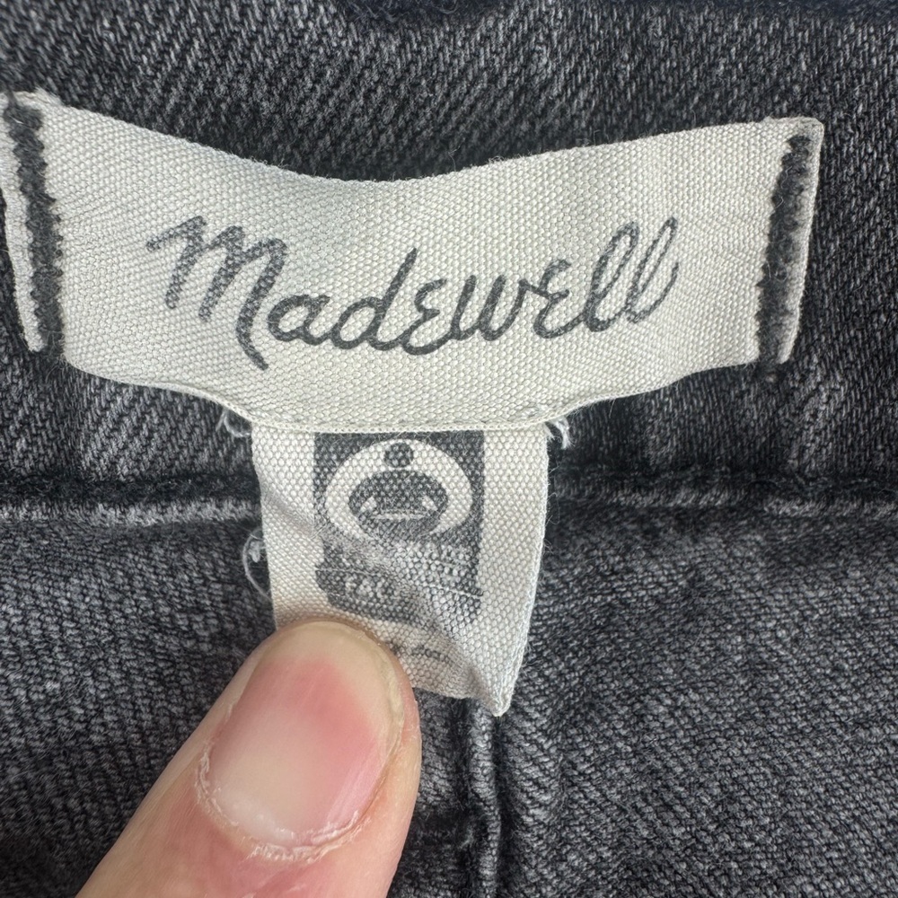 Madewell Mid-Rise Perfect Vintage Gray/Black Jean - Picture 4 of 11